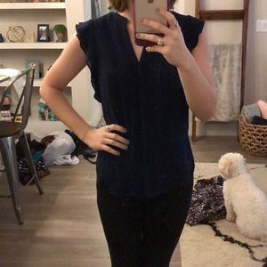 Navy Blue Blouse